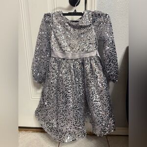Kensie Girl Shimmering Silver Sequin Top